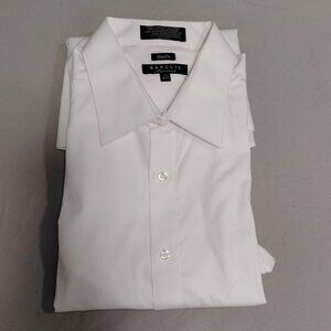 Marquis Figurative Men's White Dress Shirt